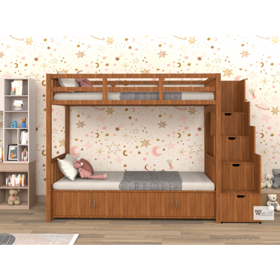 Wooden Bunker Bed 01