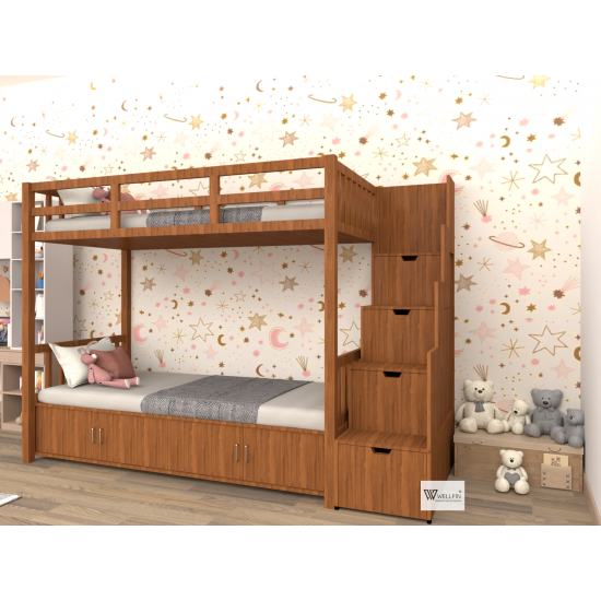 Wooden Bunker Bed 01