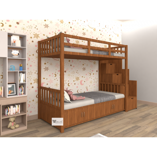 Wooden Bunker Bed 01