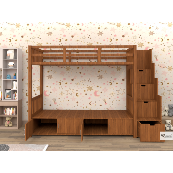 Wooden Bunker Bed 01