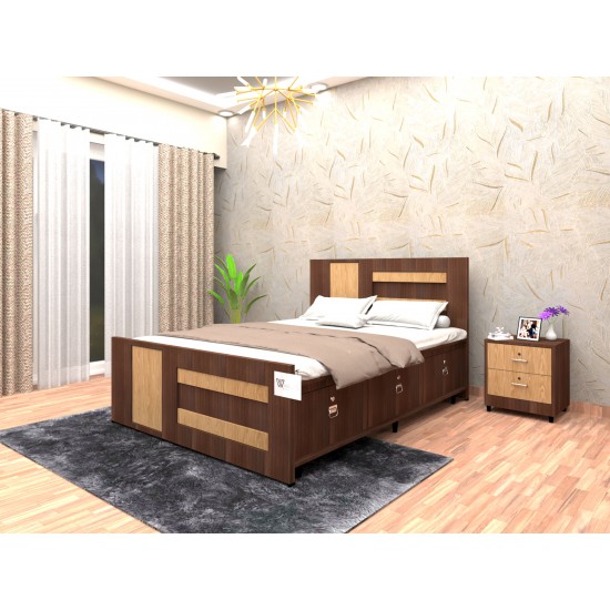 QUEEN BED WITH STORAGE 9