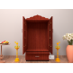 DOUBLE DOOR ENGINEERING WOOD POOJA MANDIR STAND - 11