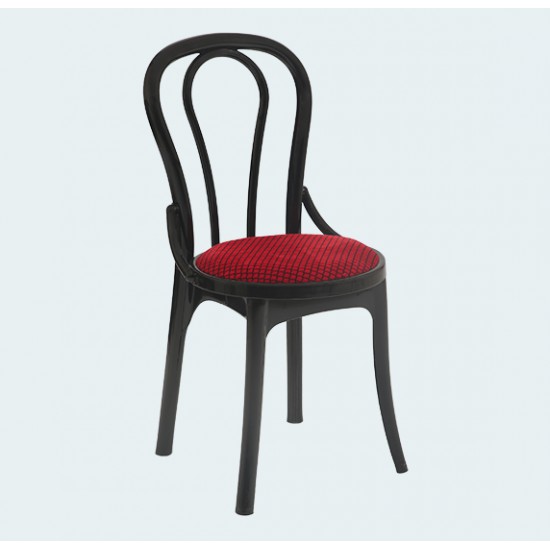 Pearl Suprer Cushioned Armless Plastic Chair